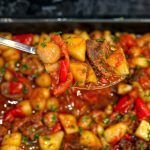 Μοσχάρι με λαχανικά στον φούρνο για μεσημεριανό