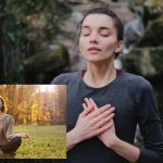 γυναίκα-χαλαρώνει-και-κάνει-γιόγκα-στο-δάσος-