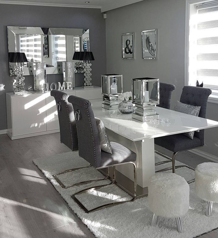 γκρι-καθιστικό-με-ασημί διακοσμητικά- γκρι-καθιστικό-με-ασημί διακοσμητικά-