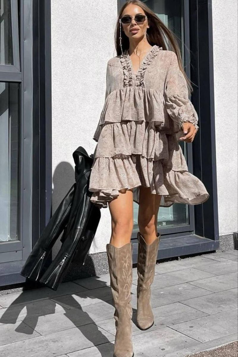 Suede-μπεζ-μπότες- Suede-μπεζ-μπότες-