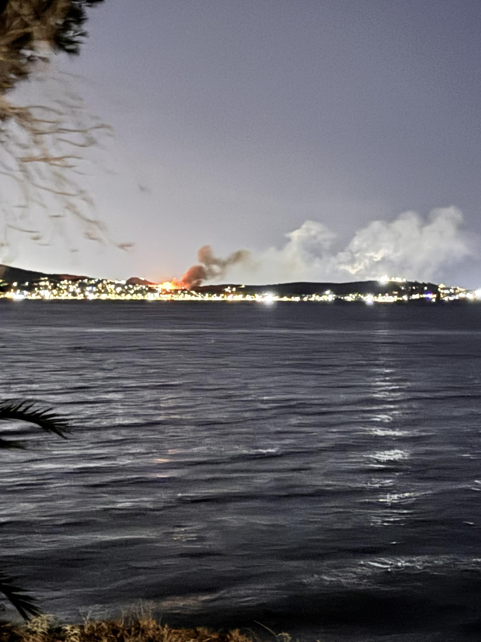 Φωτιά Σαλαμίνα τώρα: Οι Φλόγες κοντά στα σπίτια- Φωτογραφίες