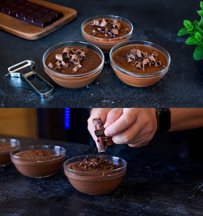 Κρέμα σοκολάτα με 3 υλικά χωρίς ζάχαρη