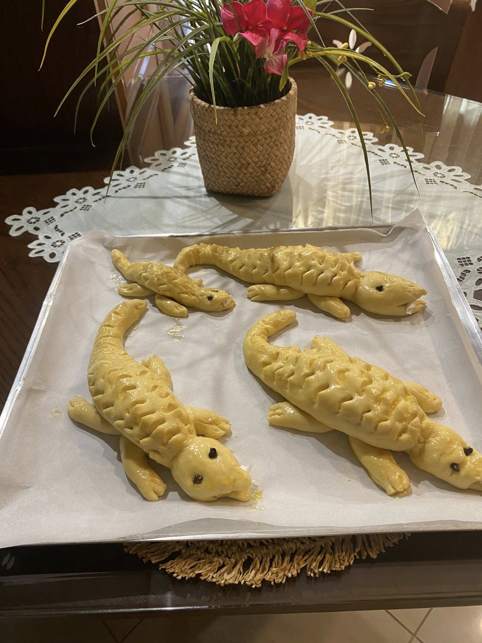 Λουκανικοπιτάκια - κροκοδειλάκια για παιδικό πάρτι