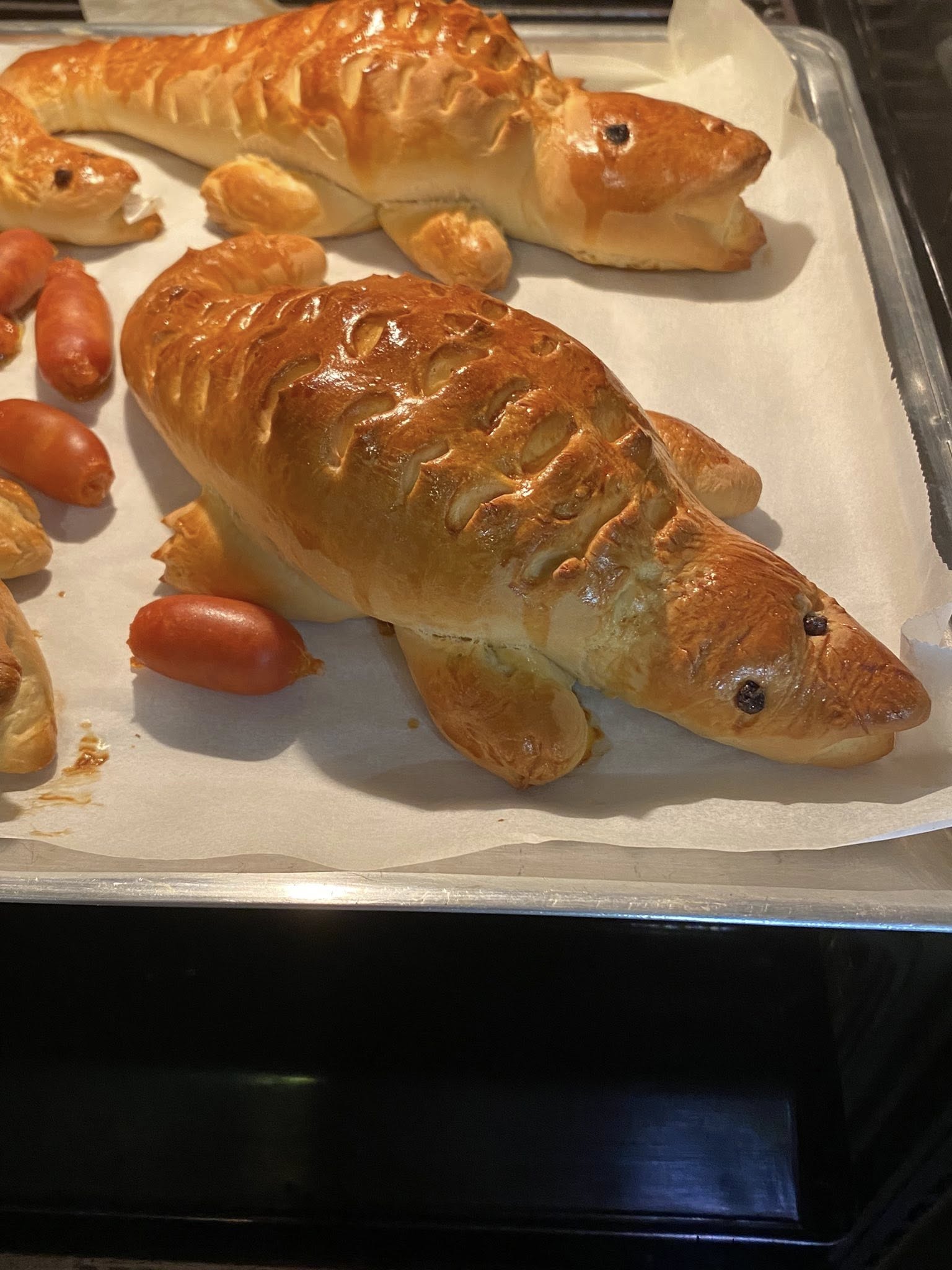 Λουκανικοπιτάκια - κροκοδειλάκια για παιδικό πάρτι