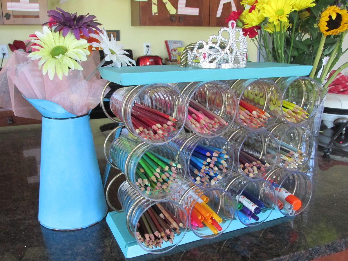 μολυβοθήκη-από-γυάλινα ποτήρια-