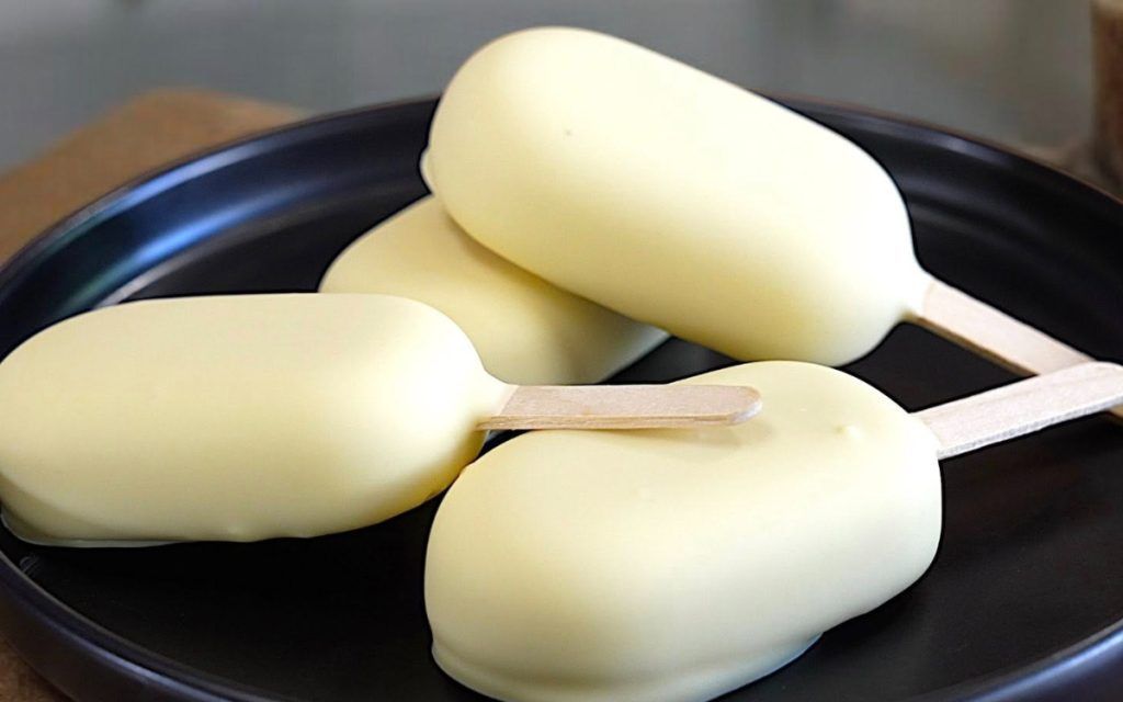 Παγωτό ξυλάκι με 3 υλικά χωρίς ζάχαρη