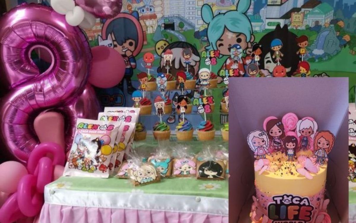 Παιδικό πάρτι γενεθλίων Toca Boca - Ιδέες για διακόσμηση και τούρτα