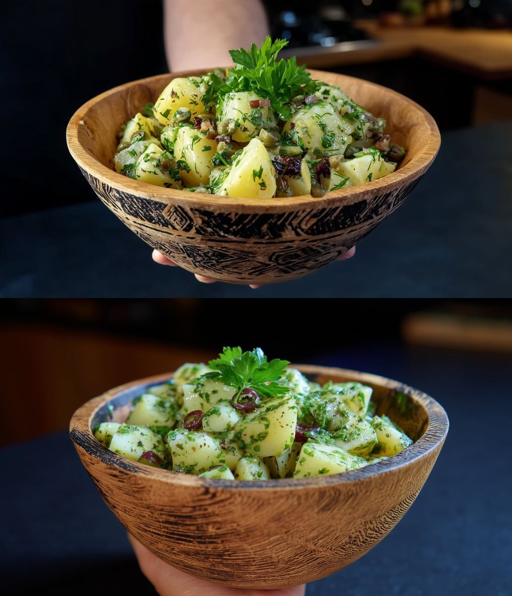 Πατατοσαλάτα με αγγουράκι τουρσί για τον Δεκαπενταύγουστο