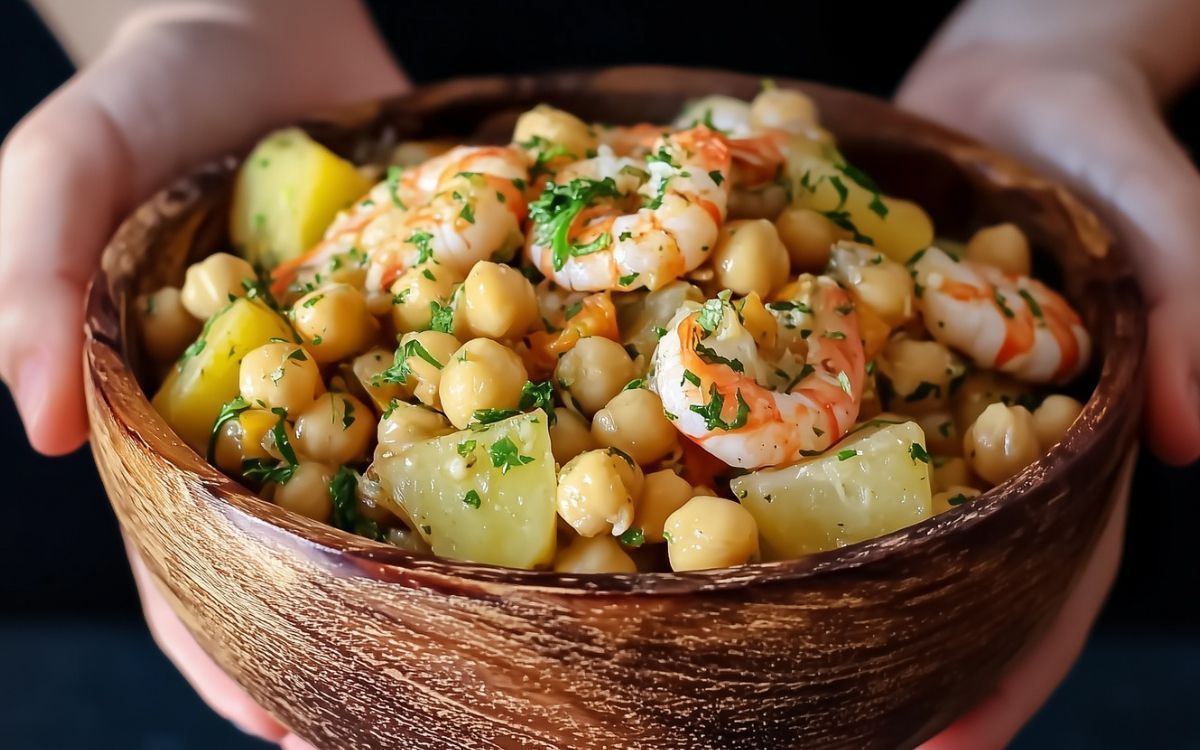 Ρεβυθοσαλάτα με Γαρίδες: Το Γρήγορο & Healthy Salad Bowl που Θα Λατρέψεις