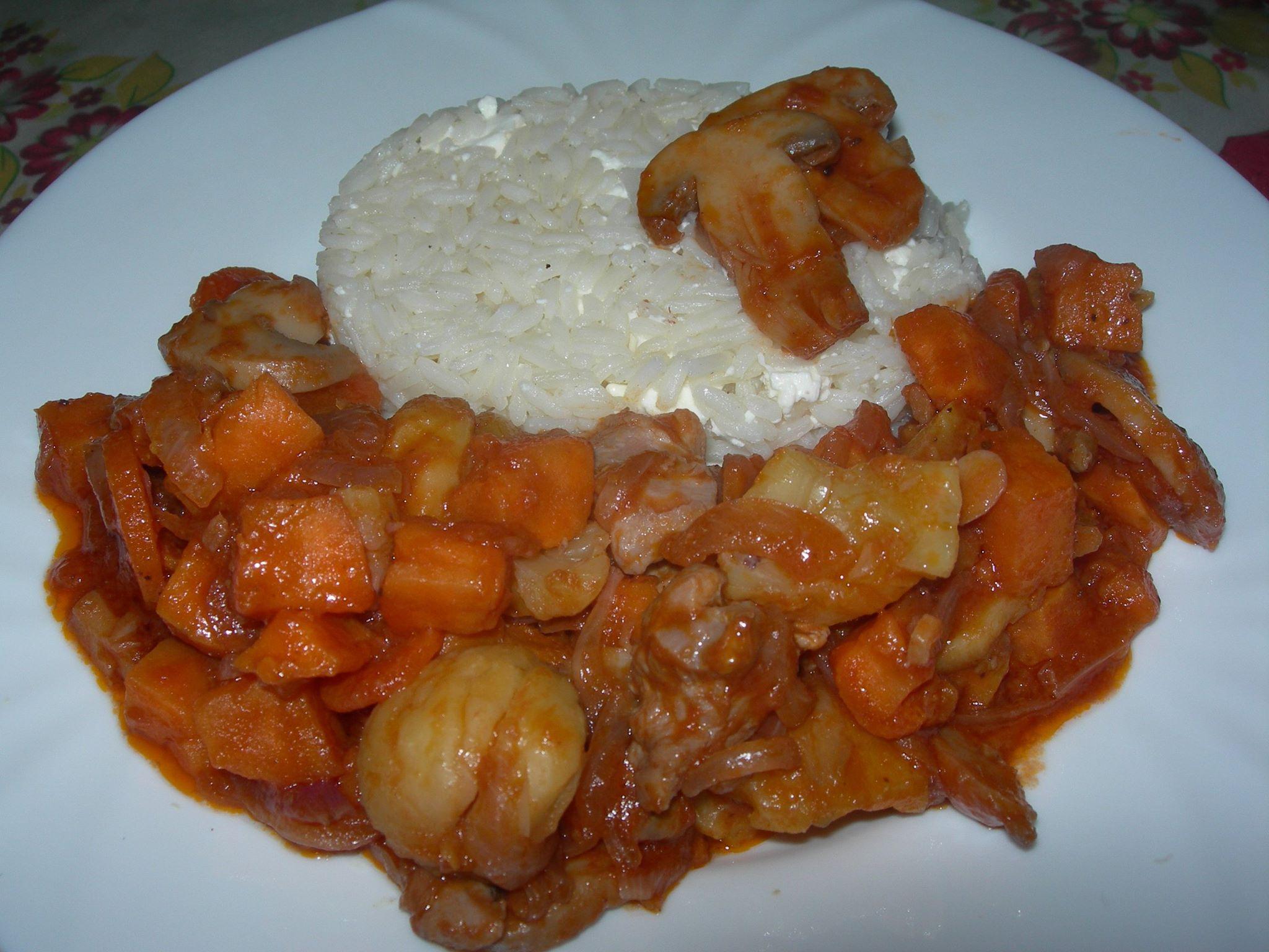 κοτόπουλο-κοκκινιστό- κοτόπουλο-κοκκινιστό-