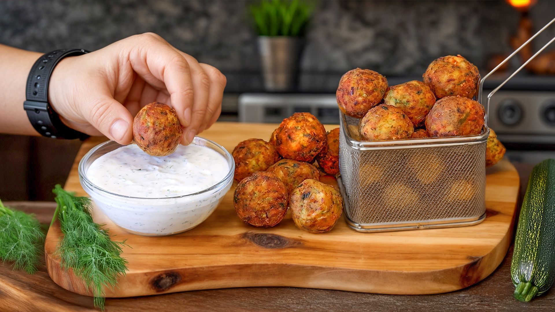 Τραγανές κολοκυθοκροκέτες για ορεκτικό