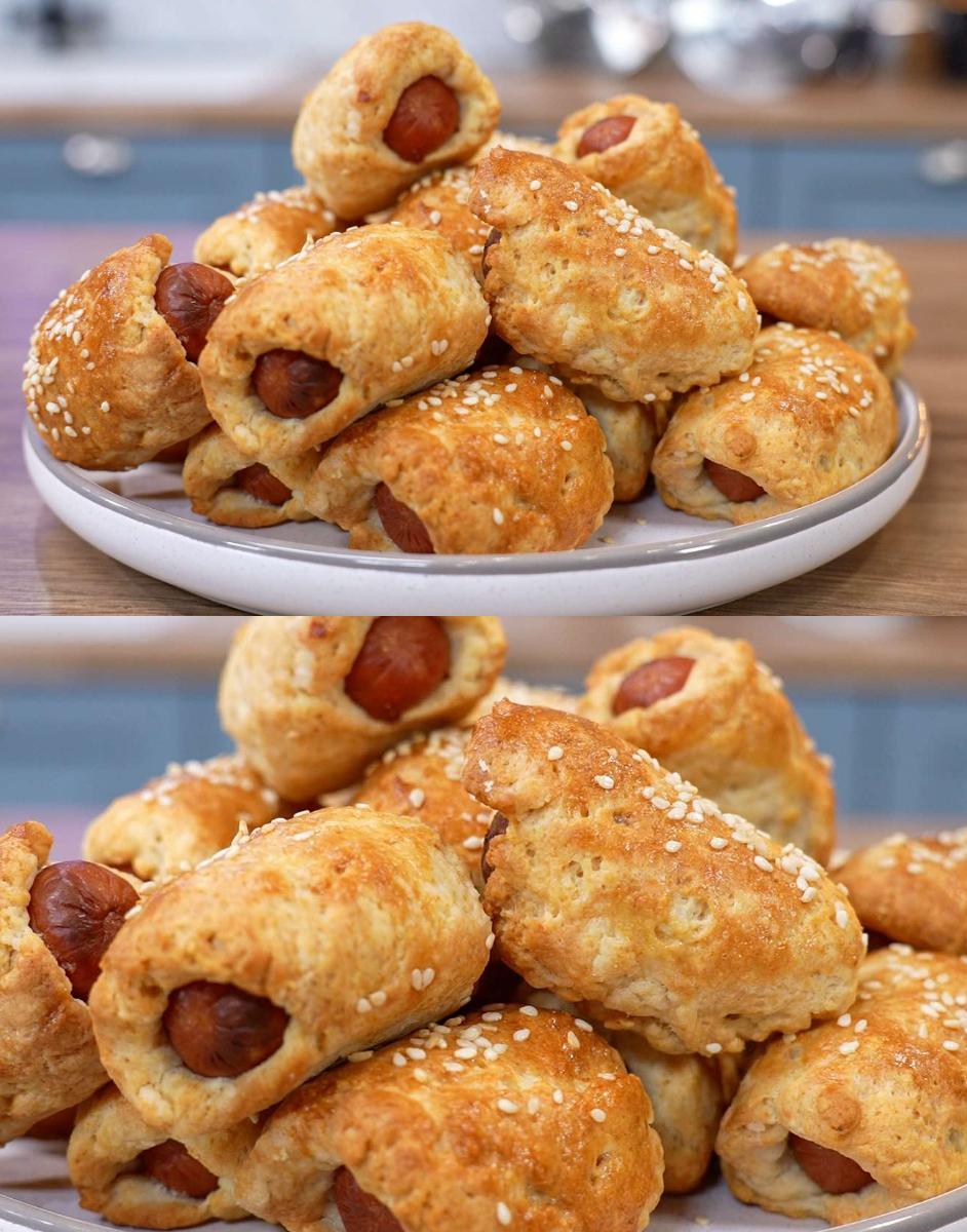 λουκανικοπιτάκια-με-σουσάμι-