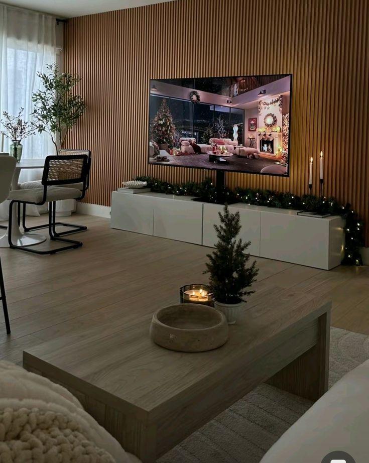 Luxury Χριστουγεννιάτικος στολισμός για σαλόνι και τραπεζαρία