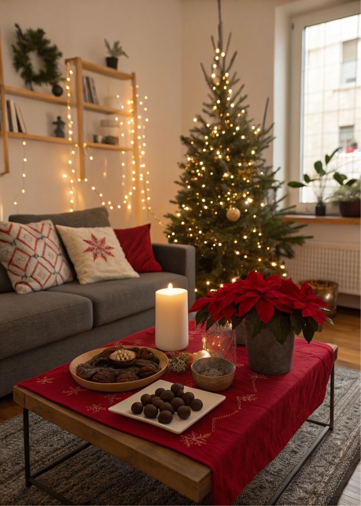 Luxury Χριστουγεννιάτικος στολισμός για σαλόνι και τραπεζαρία
