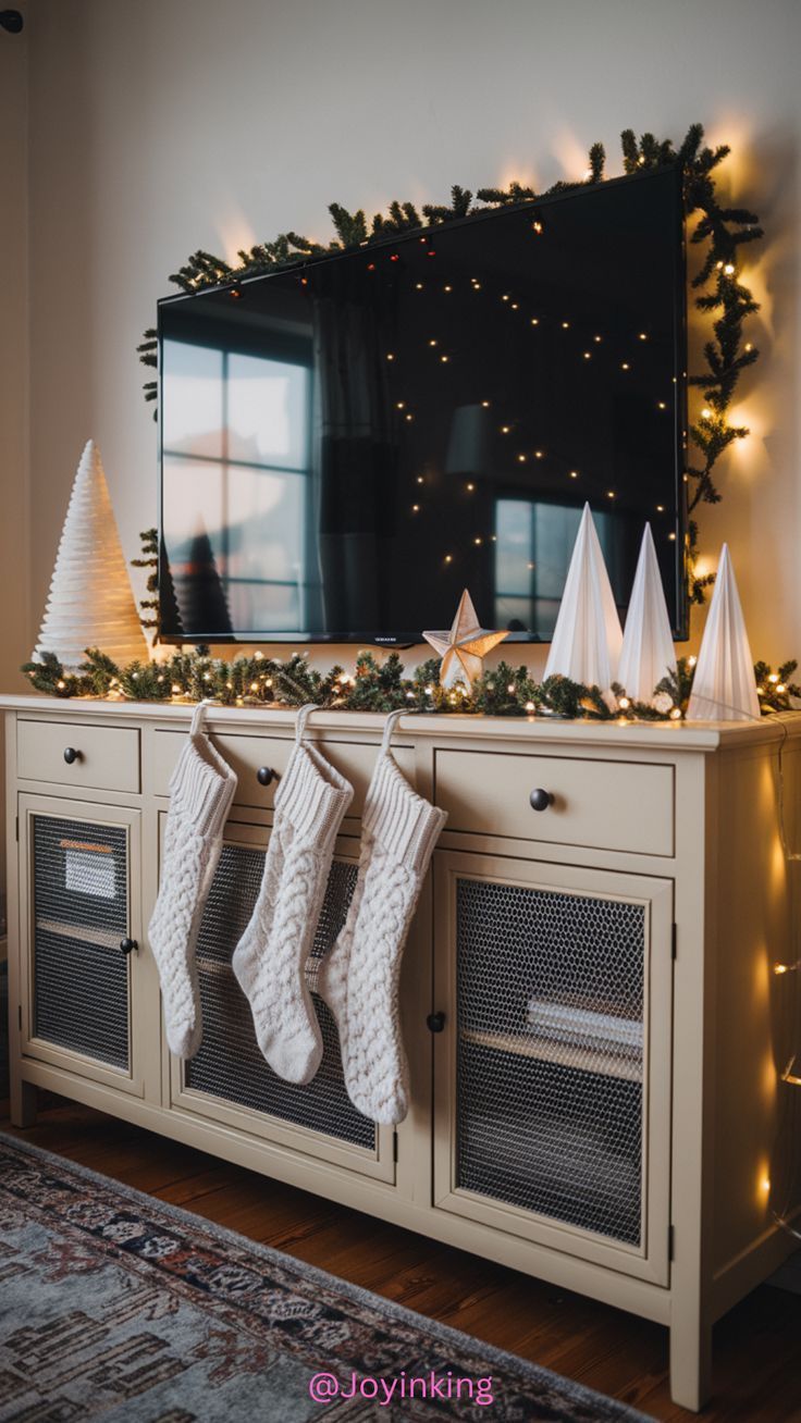 Luxury Χριστουγεννιάτικος στολισμός για σαλόνι και τραπεζαρία