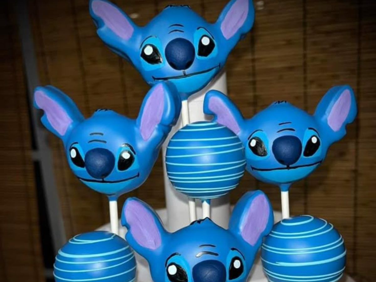 Stitch cake pops για το παιδικό πάρτυ