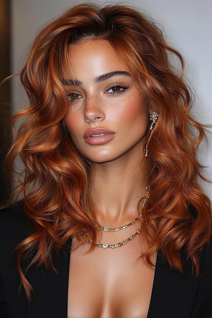 Vibrant Copper-μπούκλες-με-καστανή ρίζα- Vibrant Copper-μπούκλες-με-καστανή ρίζα-