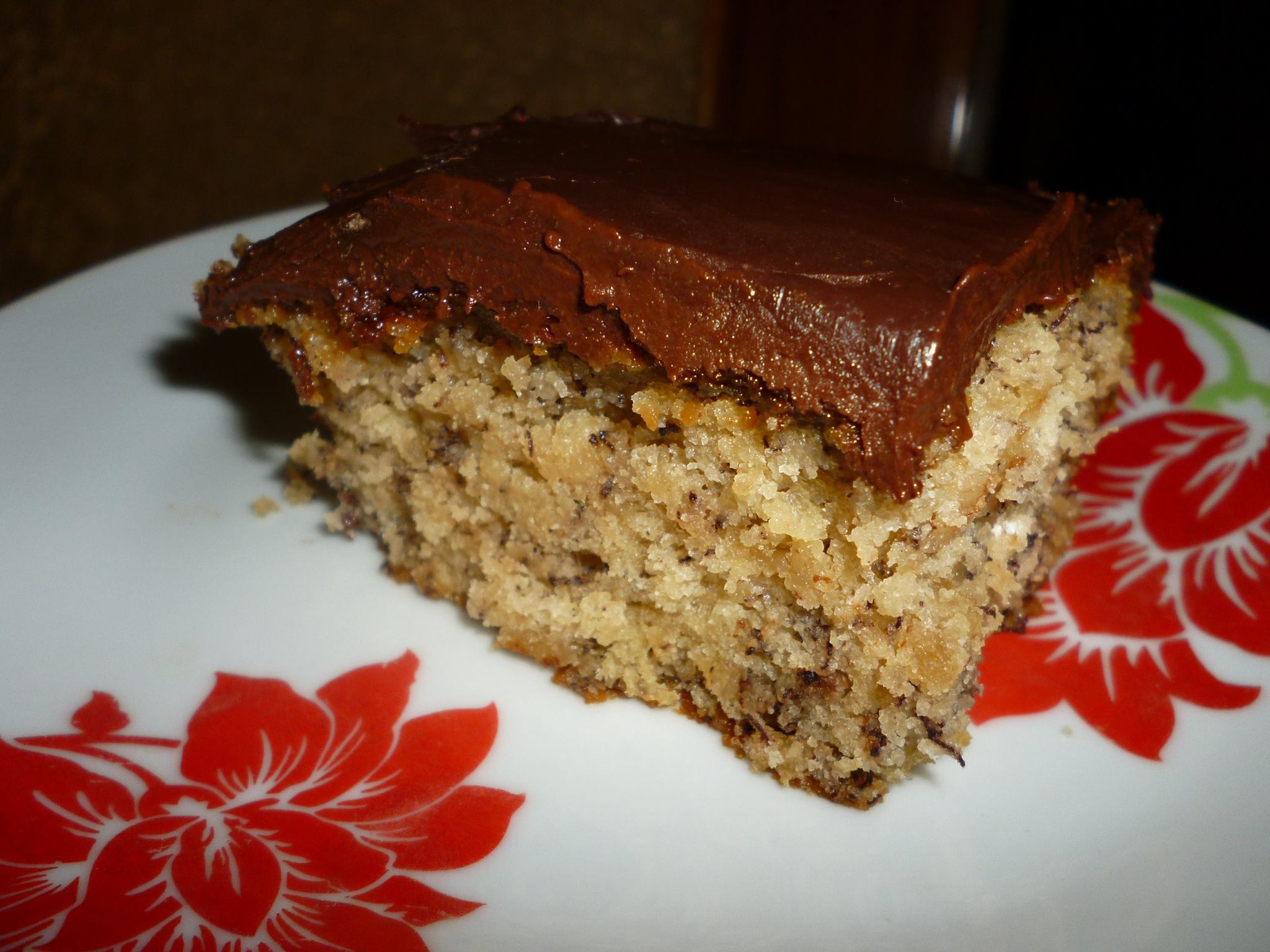 κέικ-μπανάνα-με-γλάσο-σοκολάτας-