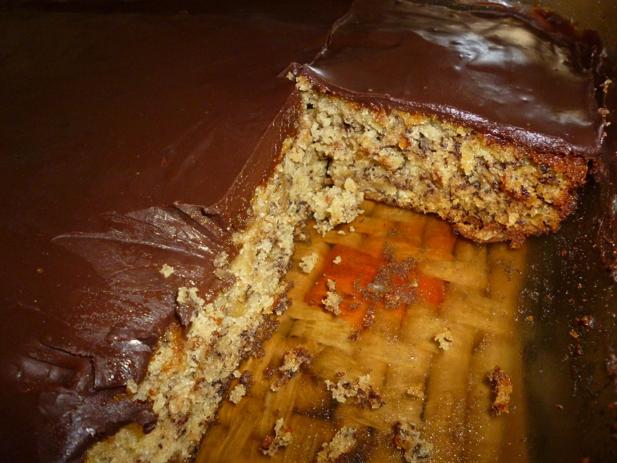 κέικ-μπανάνα-με-γλάσο-σοκολάτας-