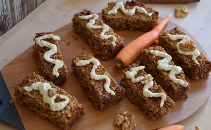 Οι θρεπτικές μπάρες καρότου χωρίς ζάχαρη της Miss Healthy Living