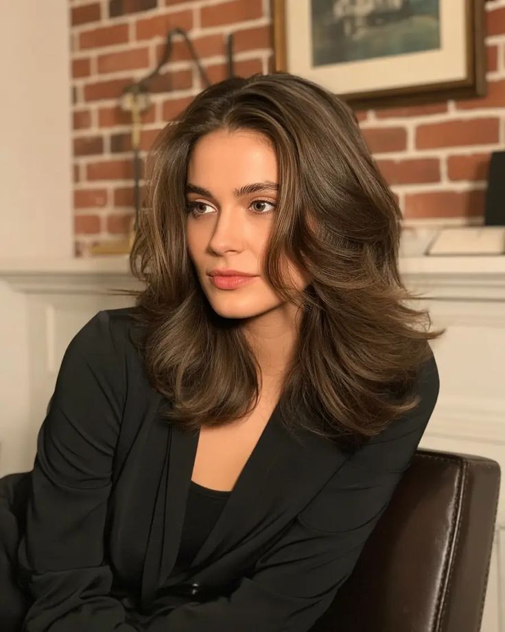 Midi flick-σε-καστανά-μαλλιά-με-όγκο-