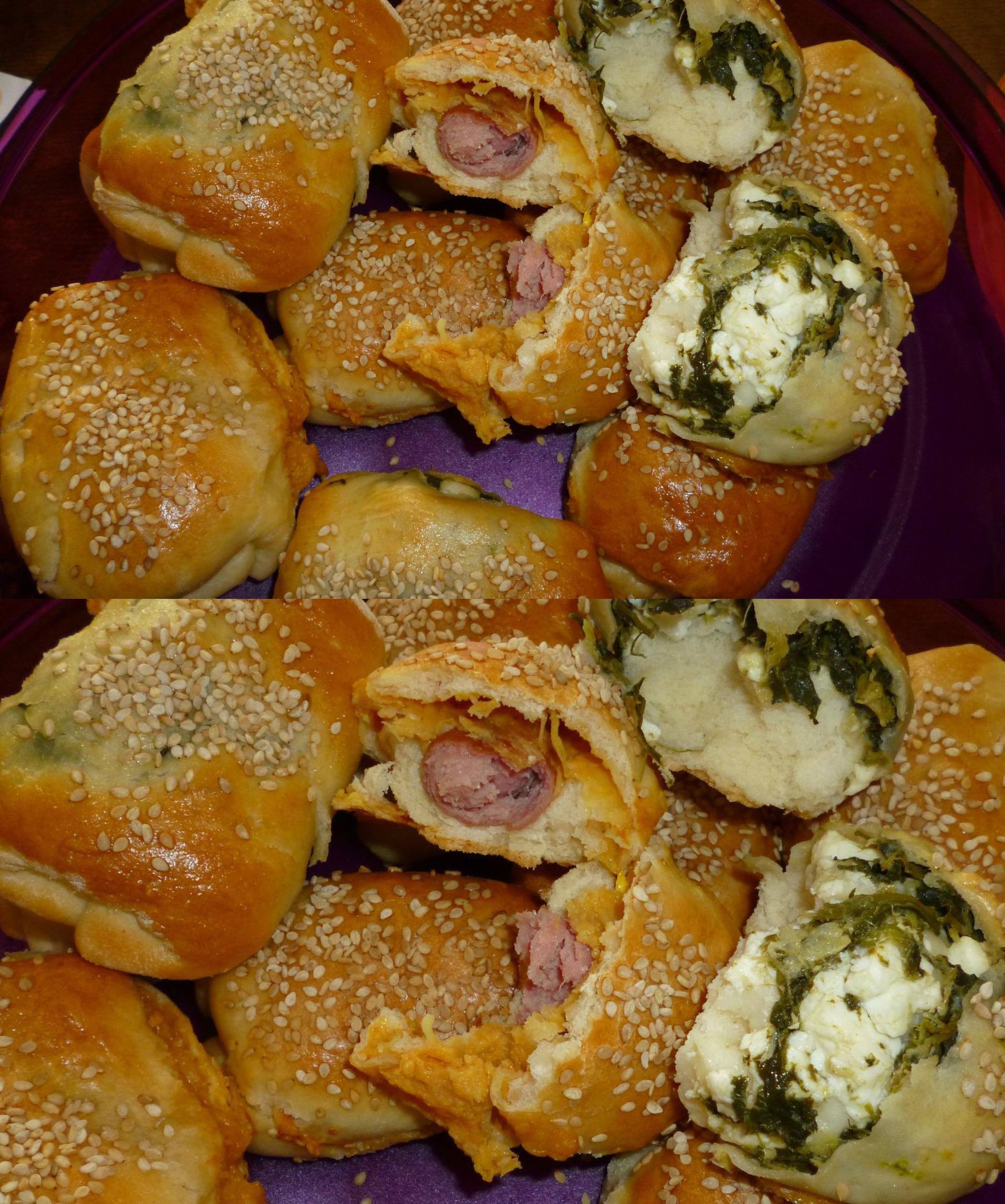 Αφράτα μπουρεκάκια για το σχολείο με δύο ιδέες για γέμιση