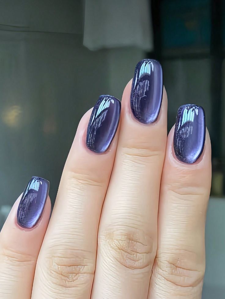 Jewel tones-μοβ-νύχια-