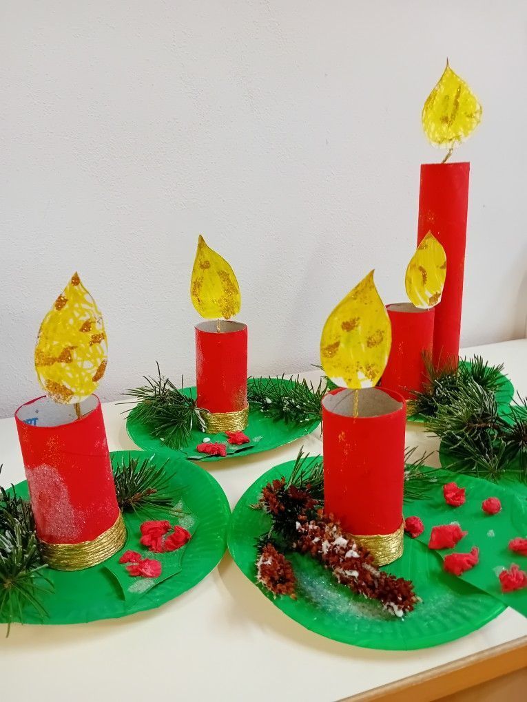 χριστουγεννιάτικα-κεριά-από-ρολό-χαρτιού υγείας-