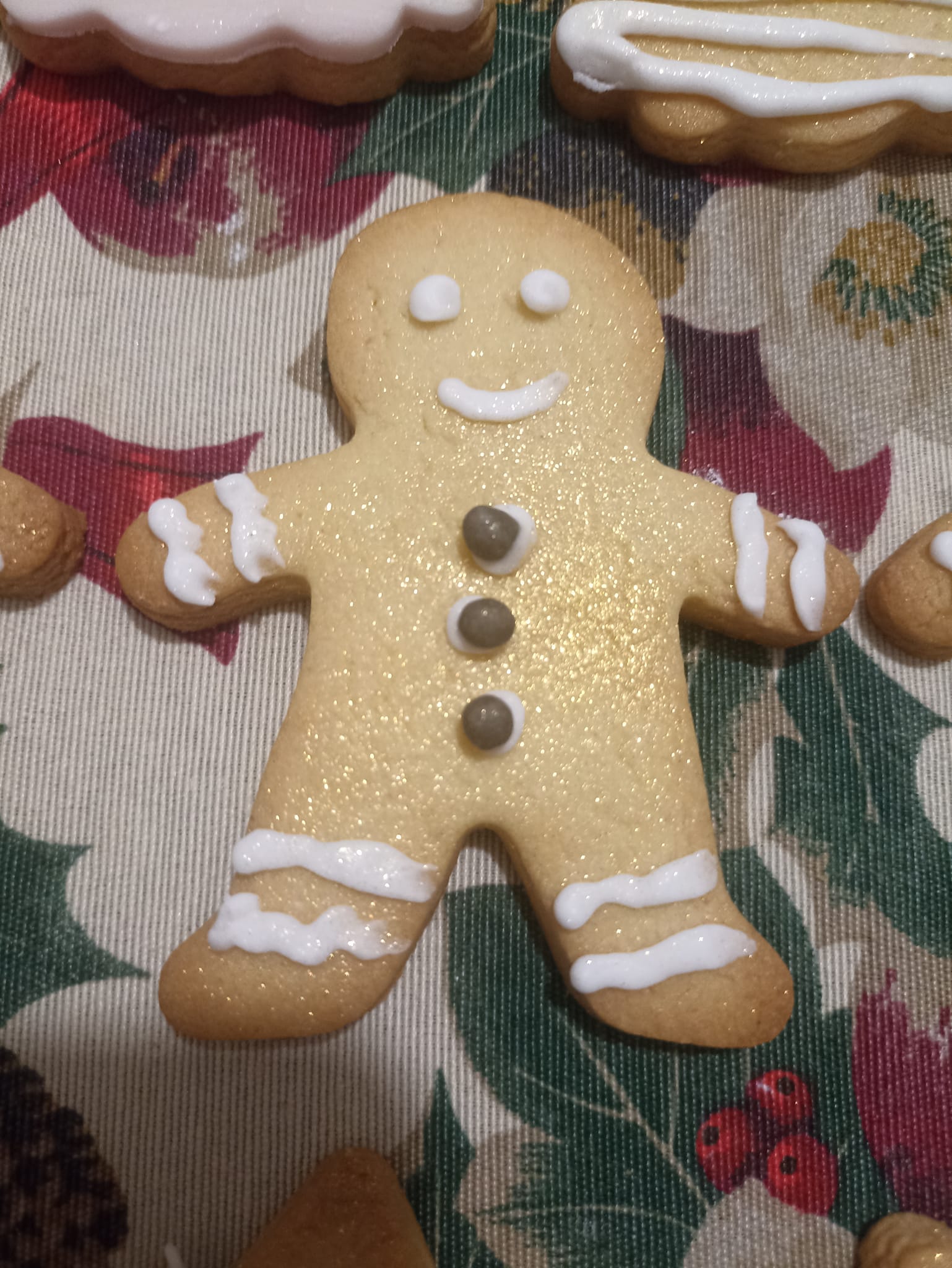 Χριστουγεννιάτικα μπισκότα με γκλίτερ