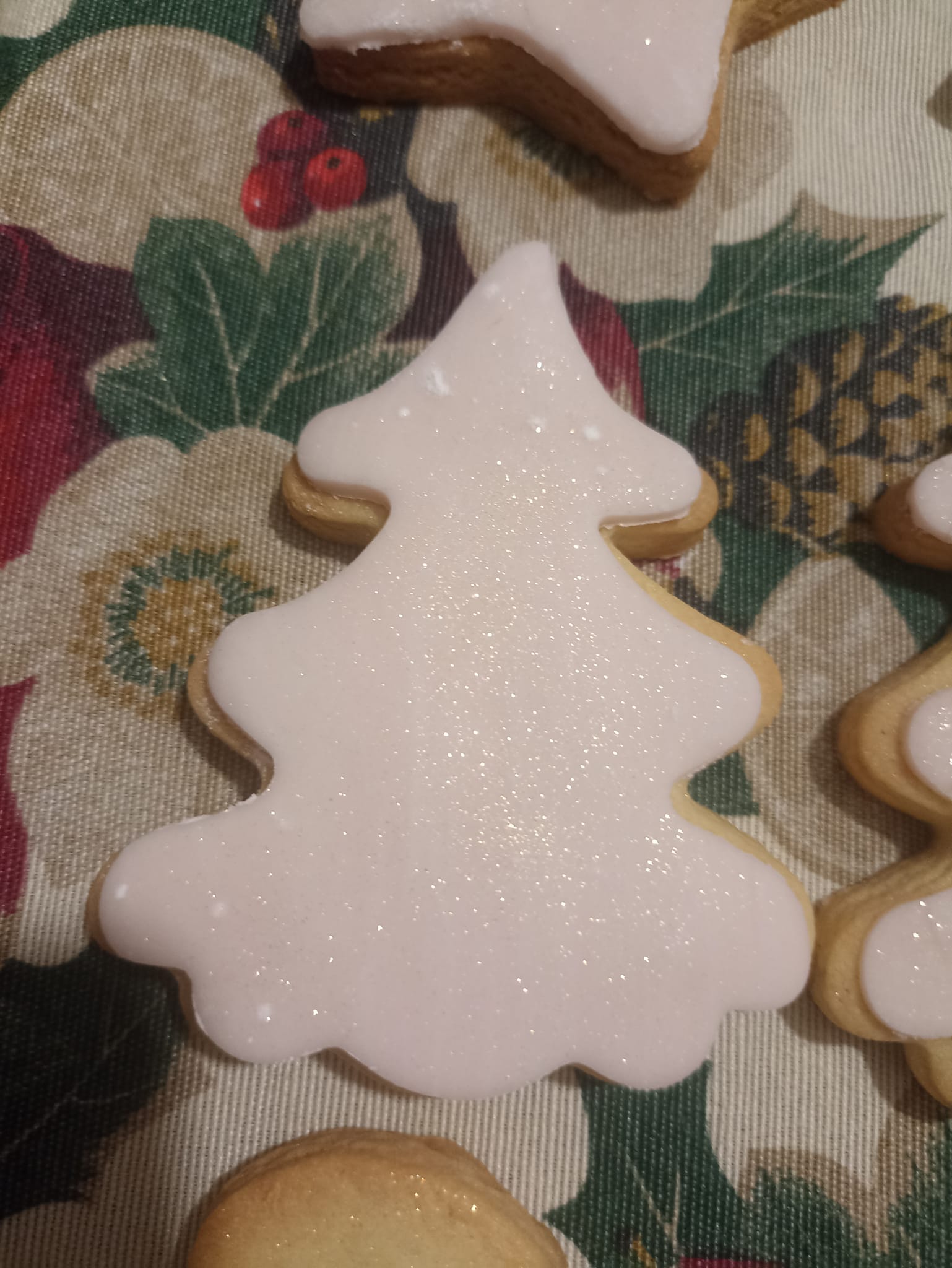 Χριστουγεννιάτικα μπισκότα με γκλίτερ