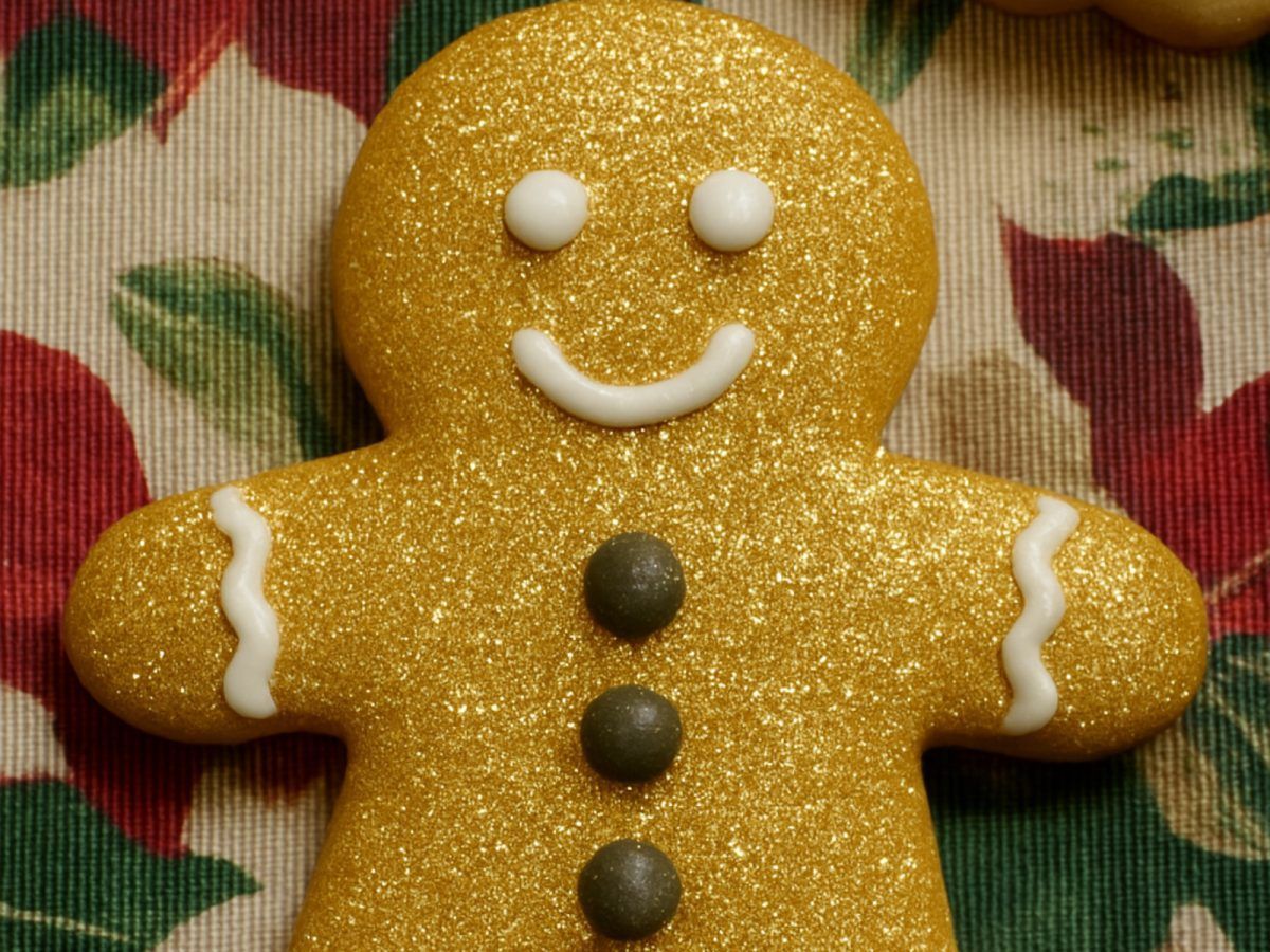 Χριστουγεννιάτικα μπισκότα με γκλίτερ