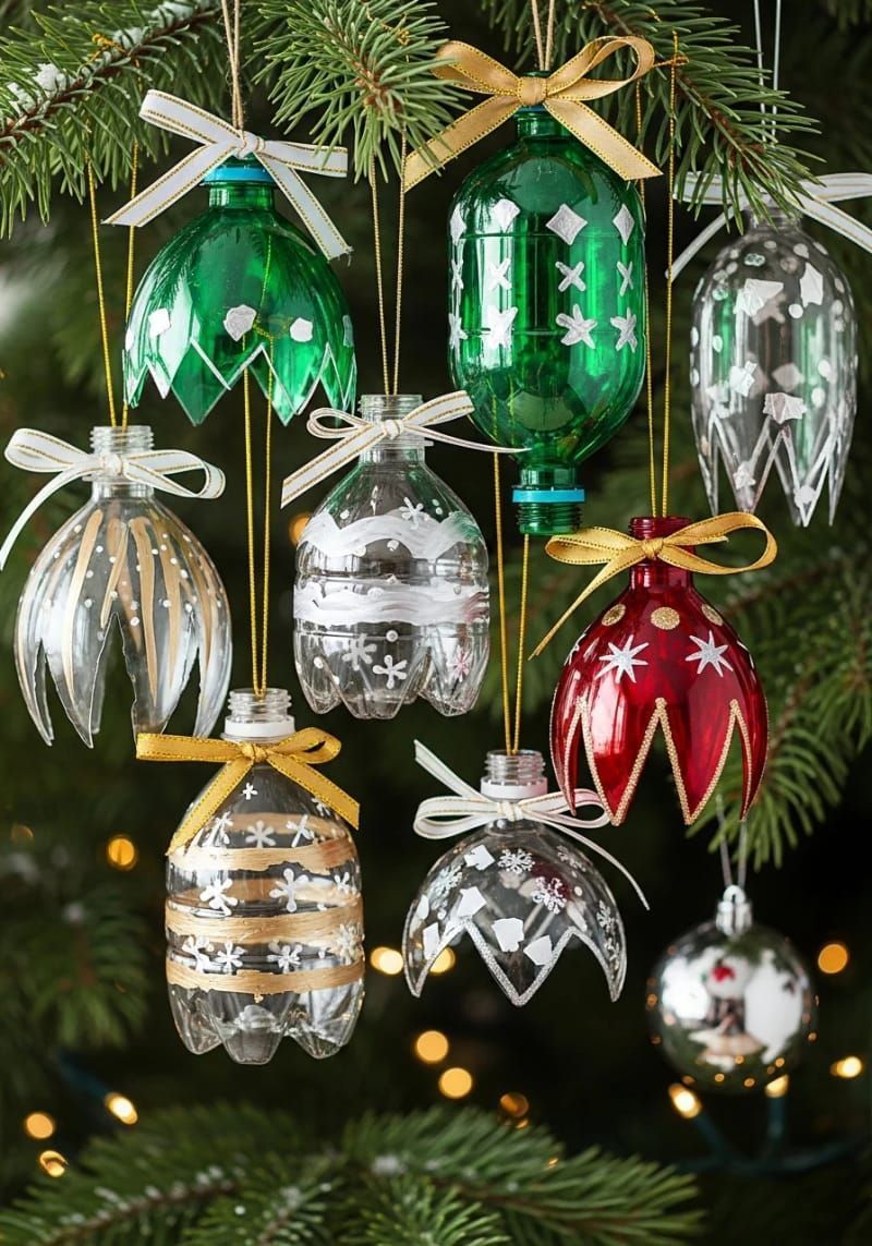 χριστουγεννιάτικα στολίδια-από-μπουκάλια-
