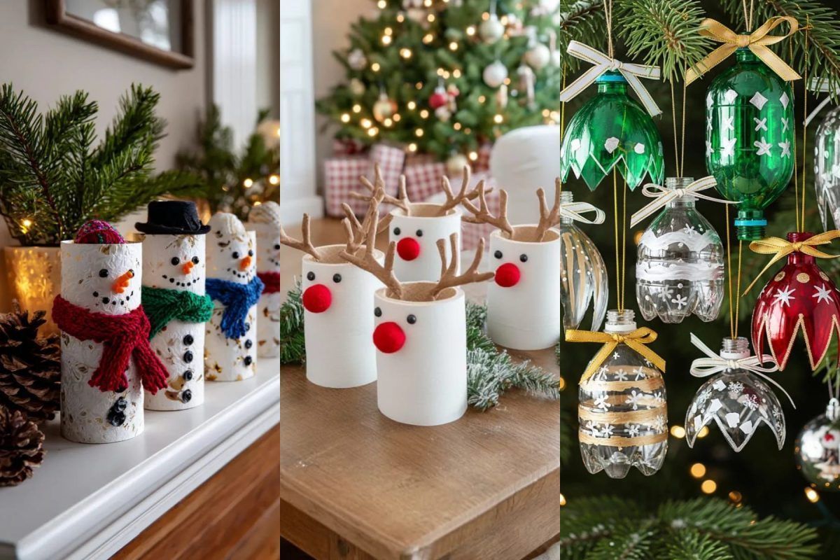 χριστουγεννιάτικες-κατασκευές-από-ανακυκλώσιμα υλικά-