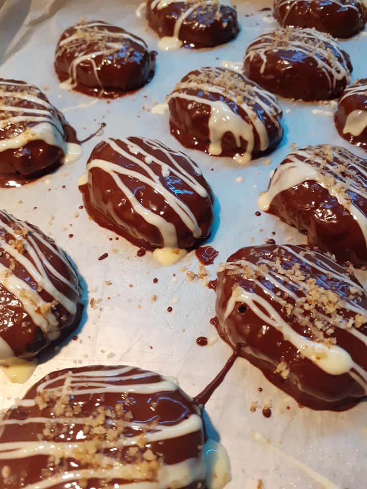 μελομακάρονα-με-σοκολάτα-