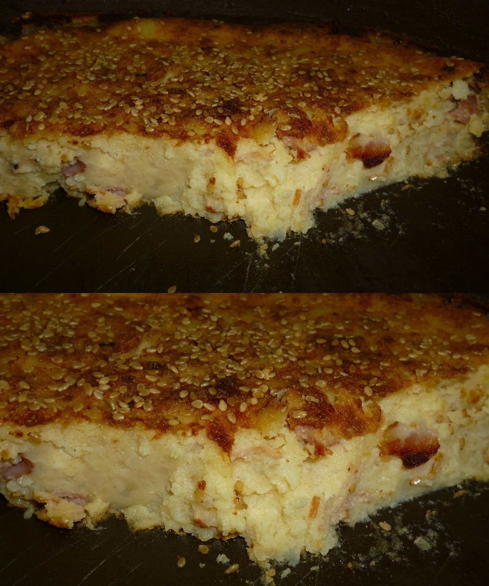 Εύκολη πίτα χωρίς φύλλο με τις πατάτες που περίσσεψαν