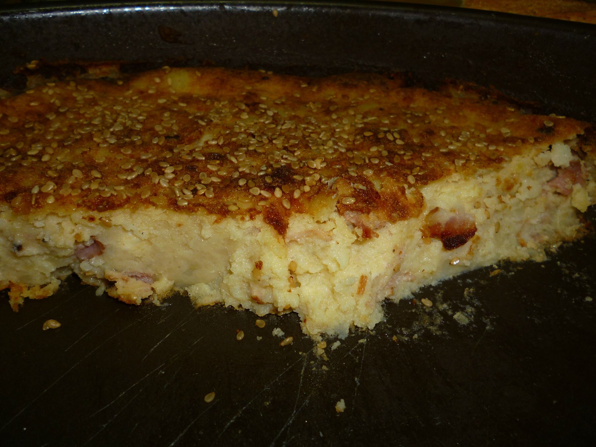 Εύκολη πίτα χωρίς φύλλο με τις πατάτες που περίσσεψαν