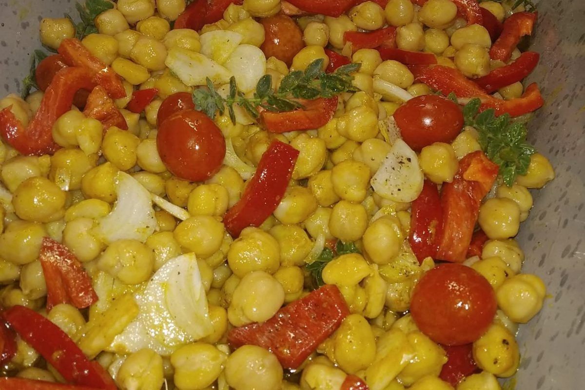 Λεμονάτα ρεβίθια φούρνου με λαχανικά