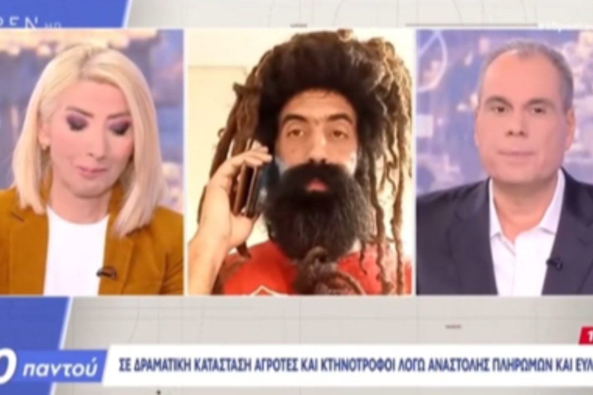 Η Μίνα Καραμήτρου κρατιέται να μη κλάψει από τα γέλια με μελισσοκόμο στην εκπομπή και γίνεται viral