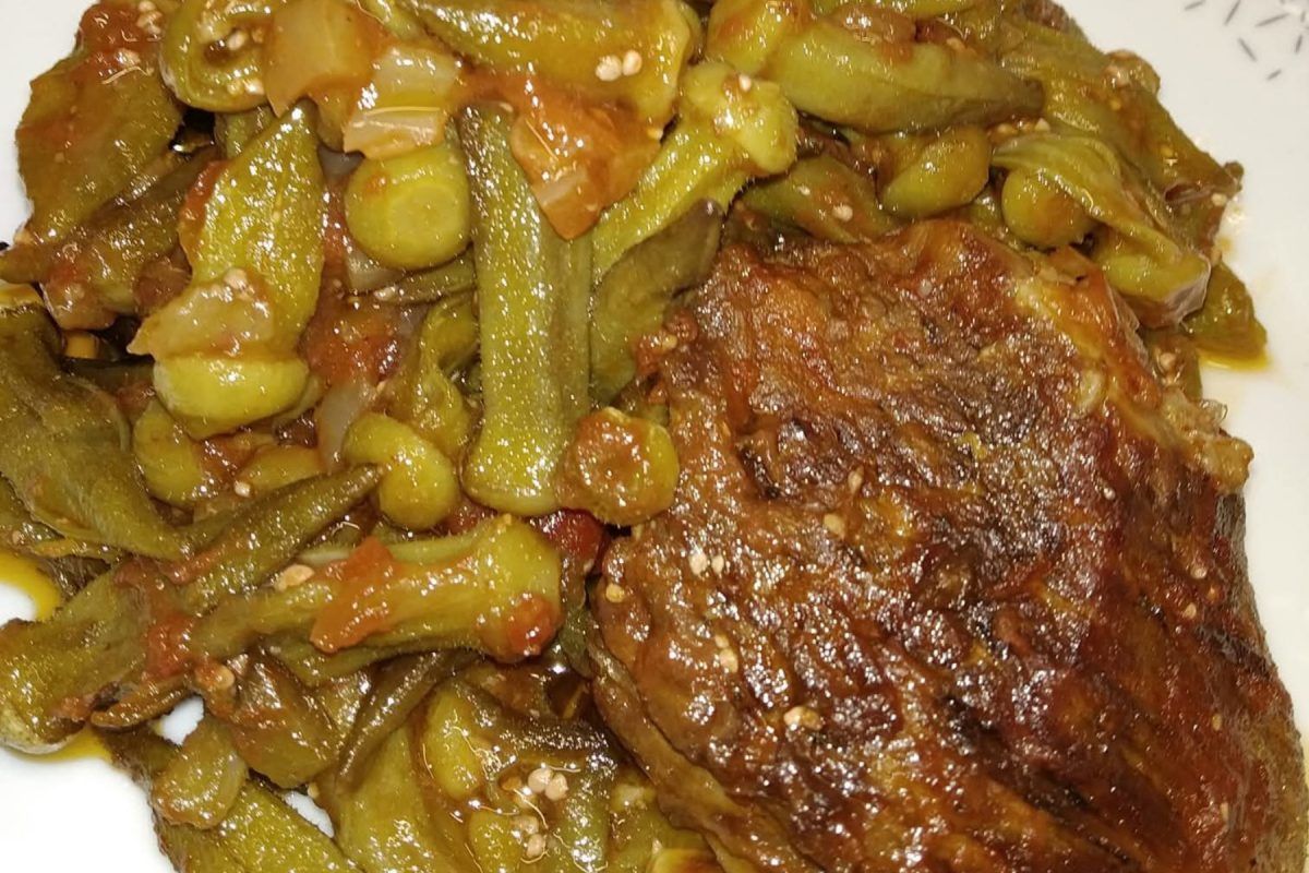 Μοσχαράκι με μπάμιες της μαμάς