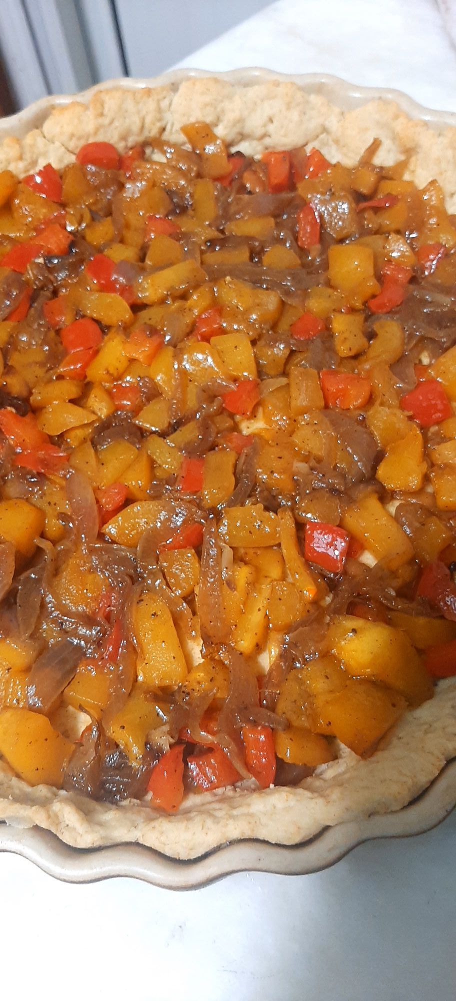 Τάρτα με κολοκύθα και φέτα