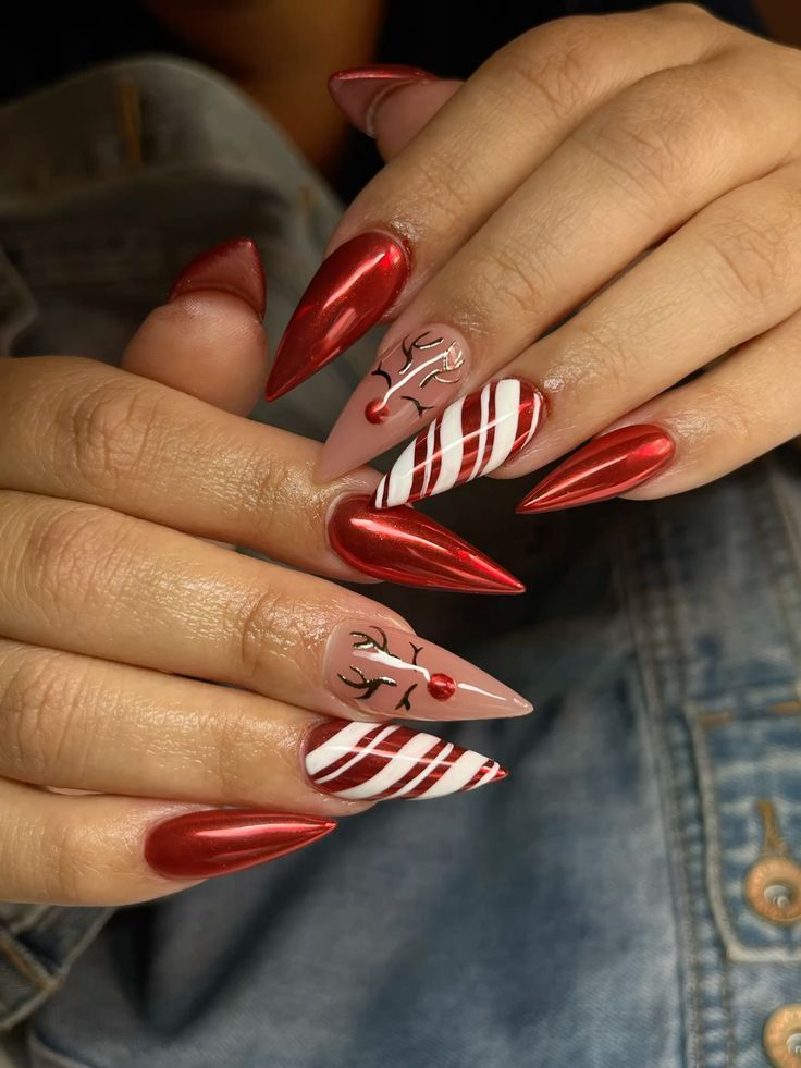 τασεις χριστουγεννα νυχια