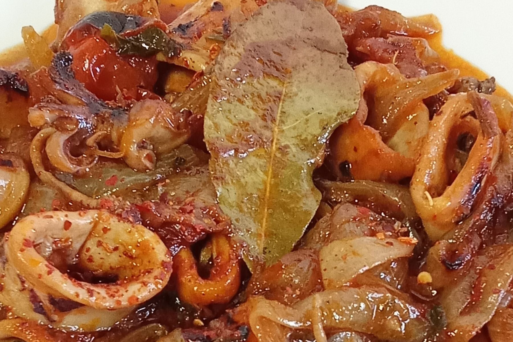 Στιφάδο με θαλασσινά για την νηστεία των Χριστουγέννων