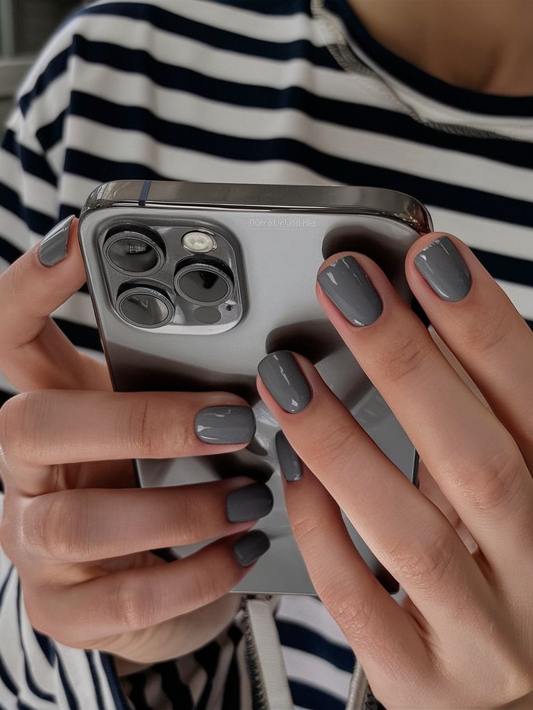 10 σκούρα χρώματα που είναι ιδανικά για κοντά νύχια