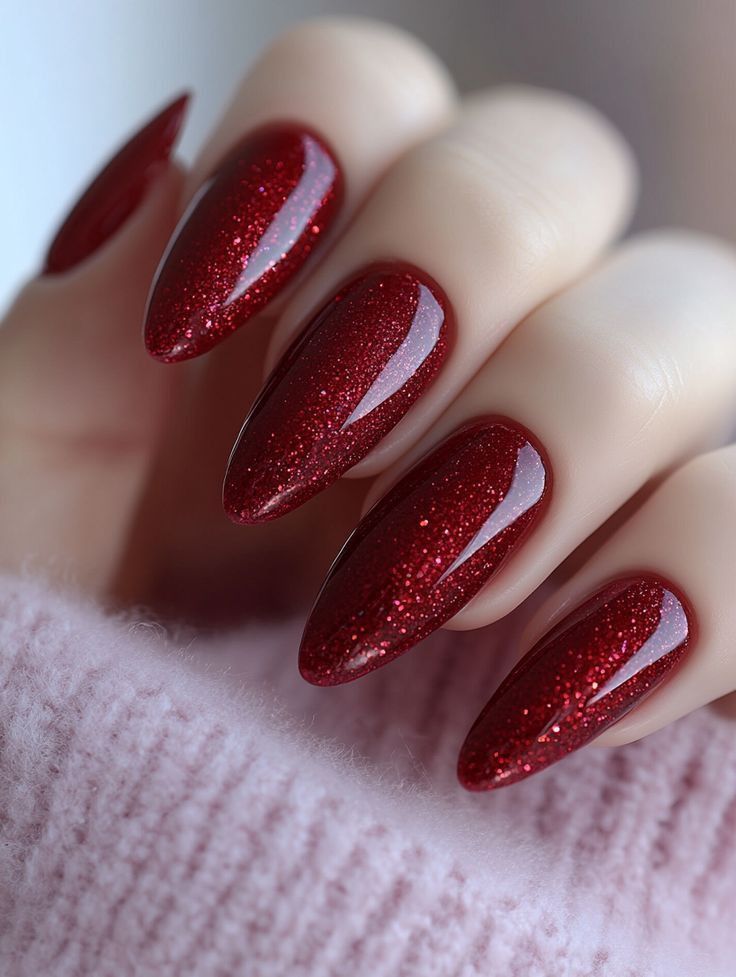 Glitter nails τα Χριστούγεννα