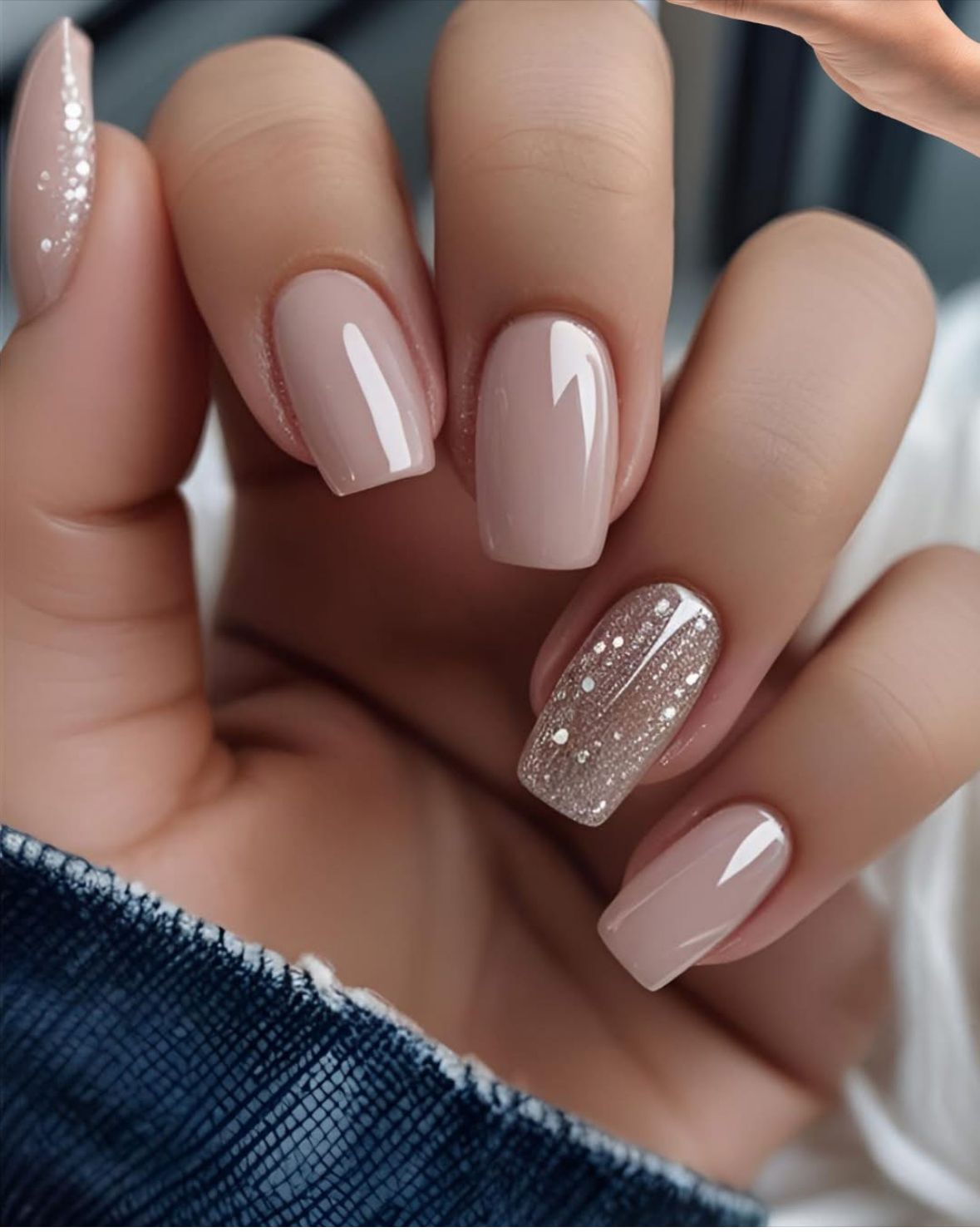 Glitter nails τα Χριστούγεννα