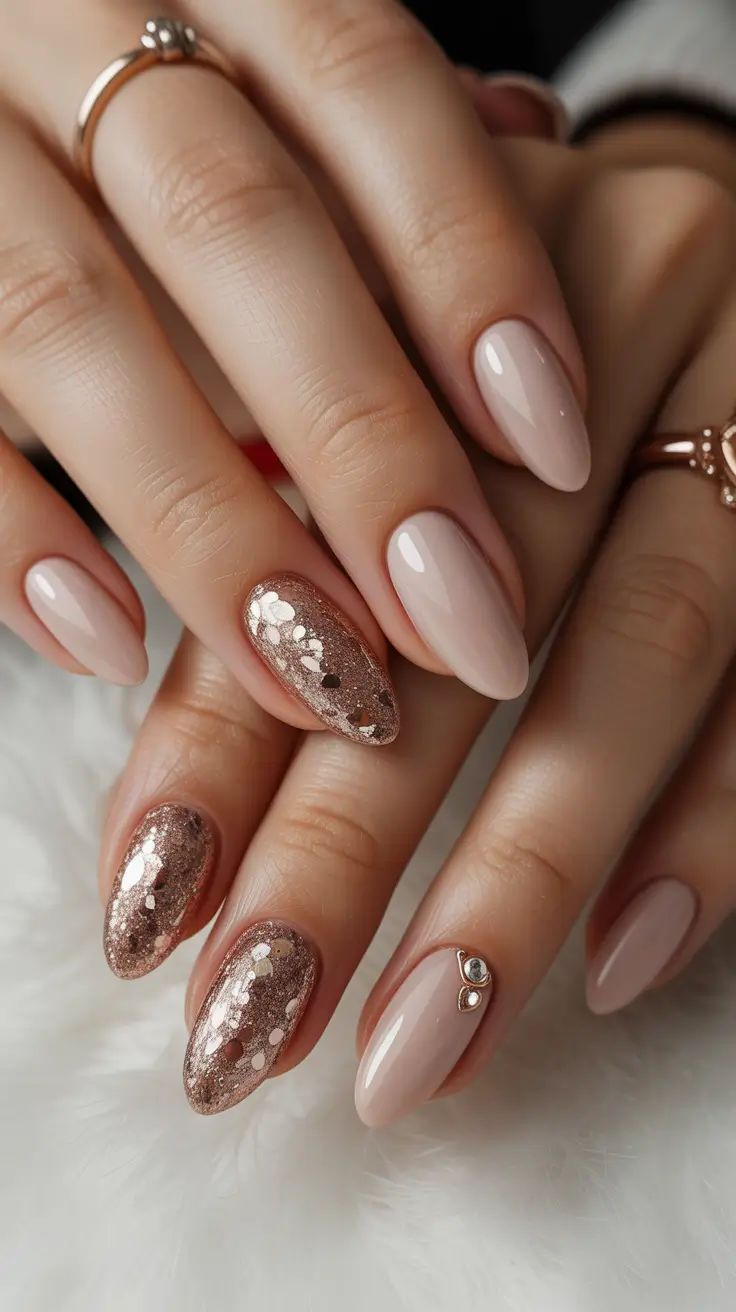 ροζ-νύχια-με-ψηφιδωτό σχέδιο-ιδέες-