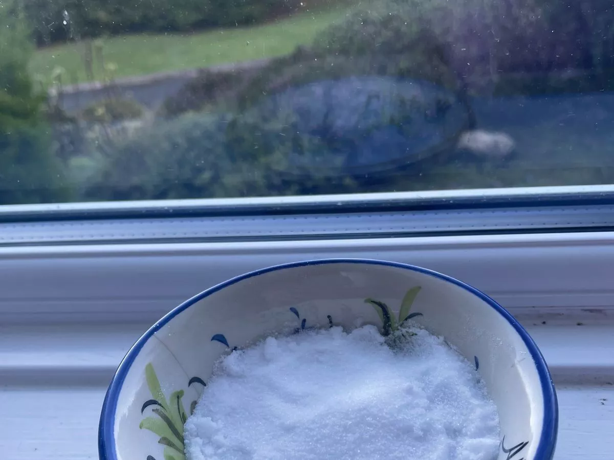 Αν θες να ζεστάνεις πιο γρήγορα το σπίτι βάλε ένα μπολ με νερό και αλάτι στο παράθυρο