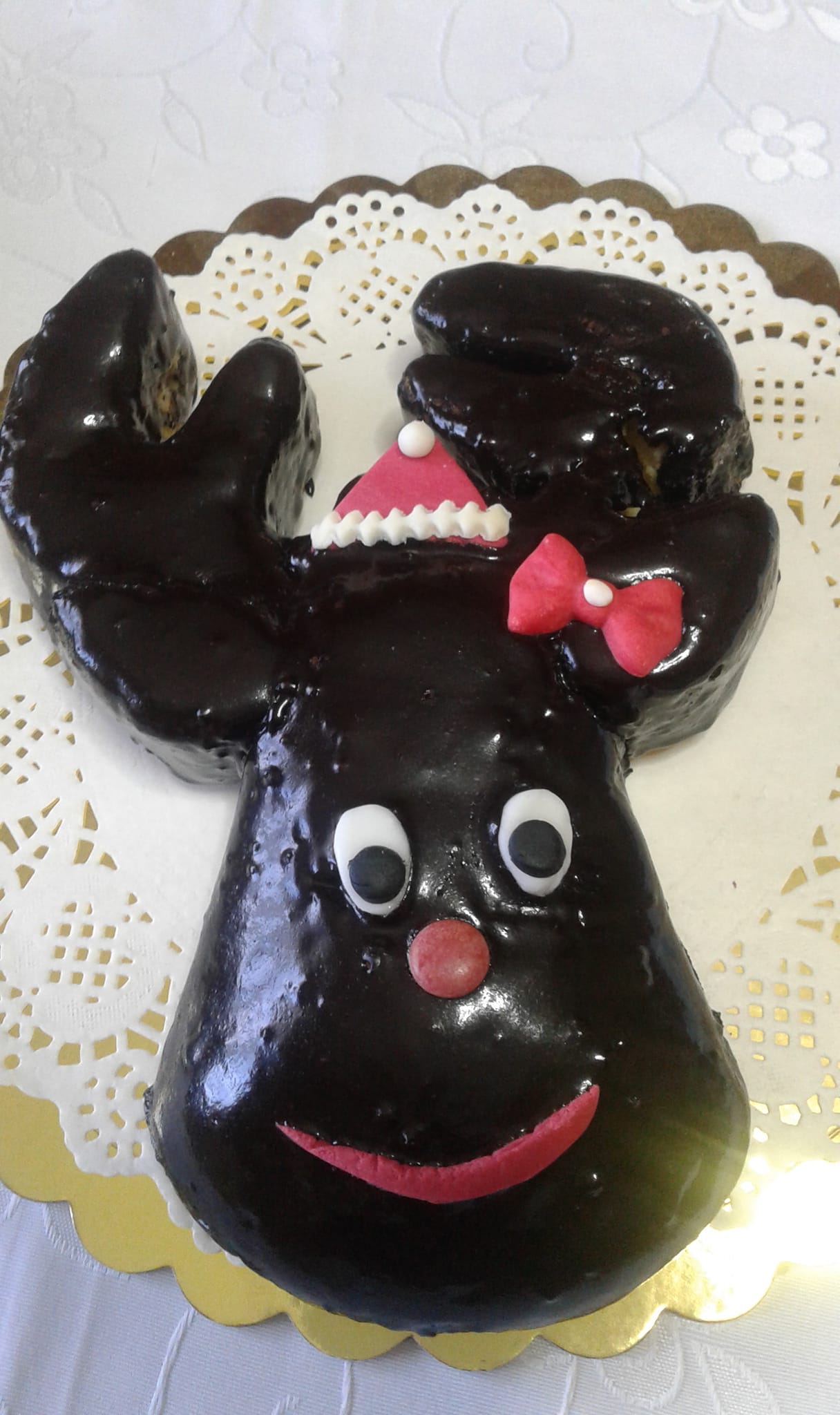 Χριστουγεννιάτικο-κέικ Ρούντολφ-με γλάσο-