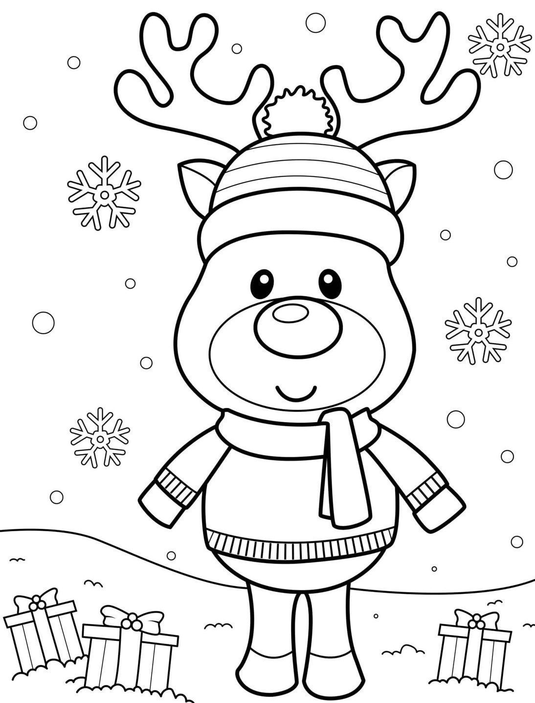 Δωρεάν εκτυπώσεις με τον Ρούντολφ για τα Χριστούγεννα