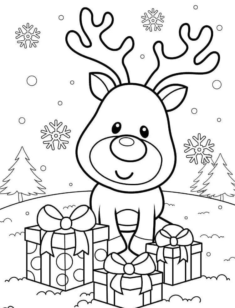 Δωρεάν εκτυπώσεις με τον Ρούντολφ για τα Χριστούγεννα